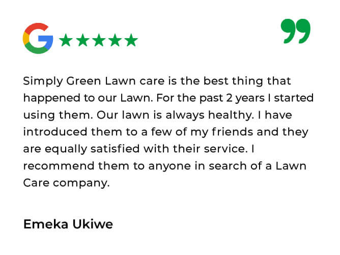 Simply Green Testimonials_Simply Green Google Review 2