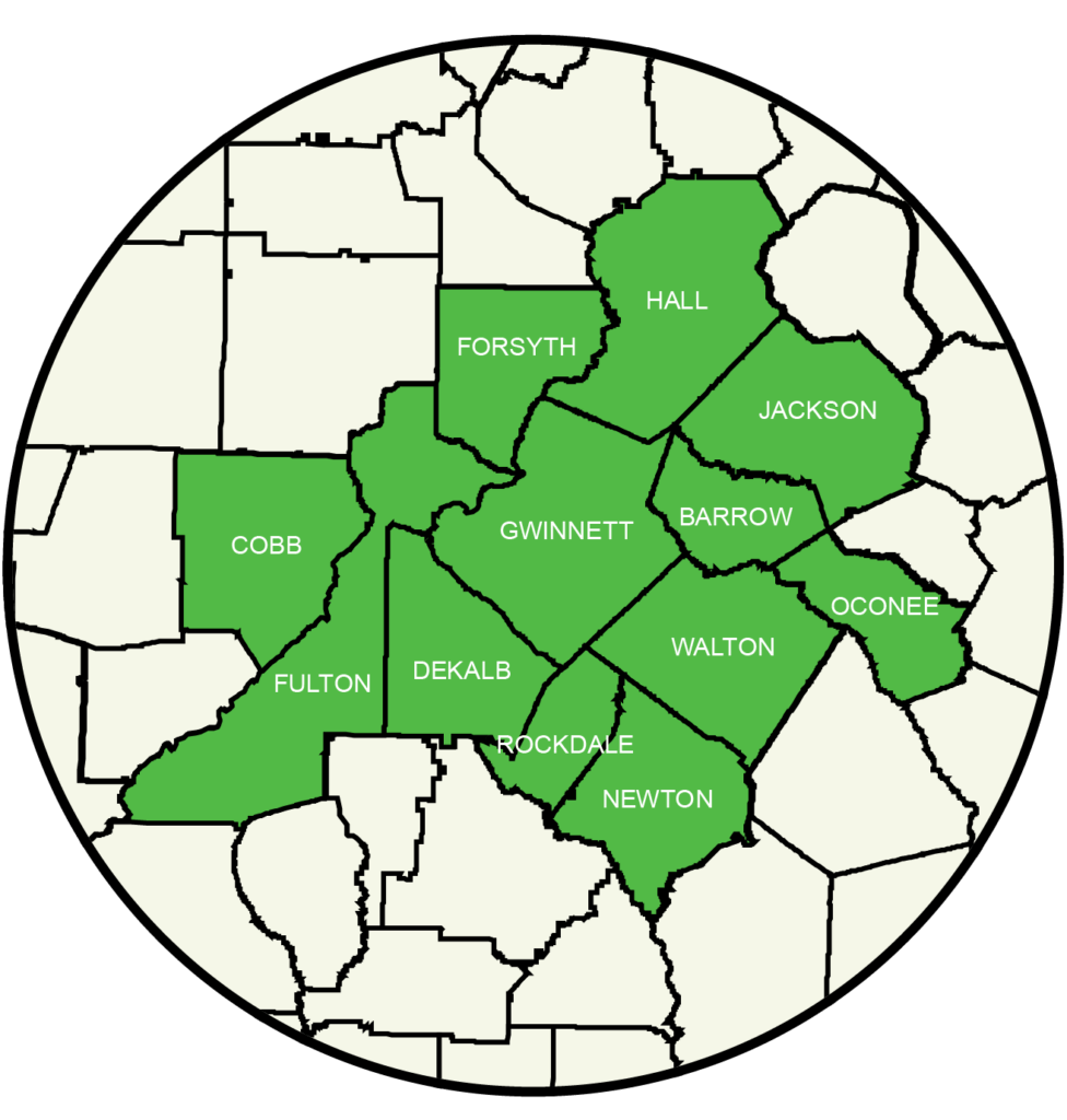 Comprehensive Service Area Simply Green Lawn Care Service Areas | Simply Green Lawn Care